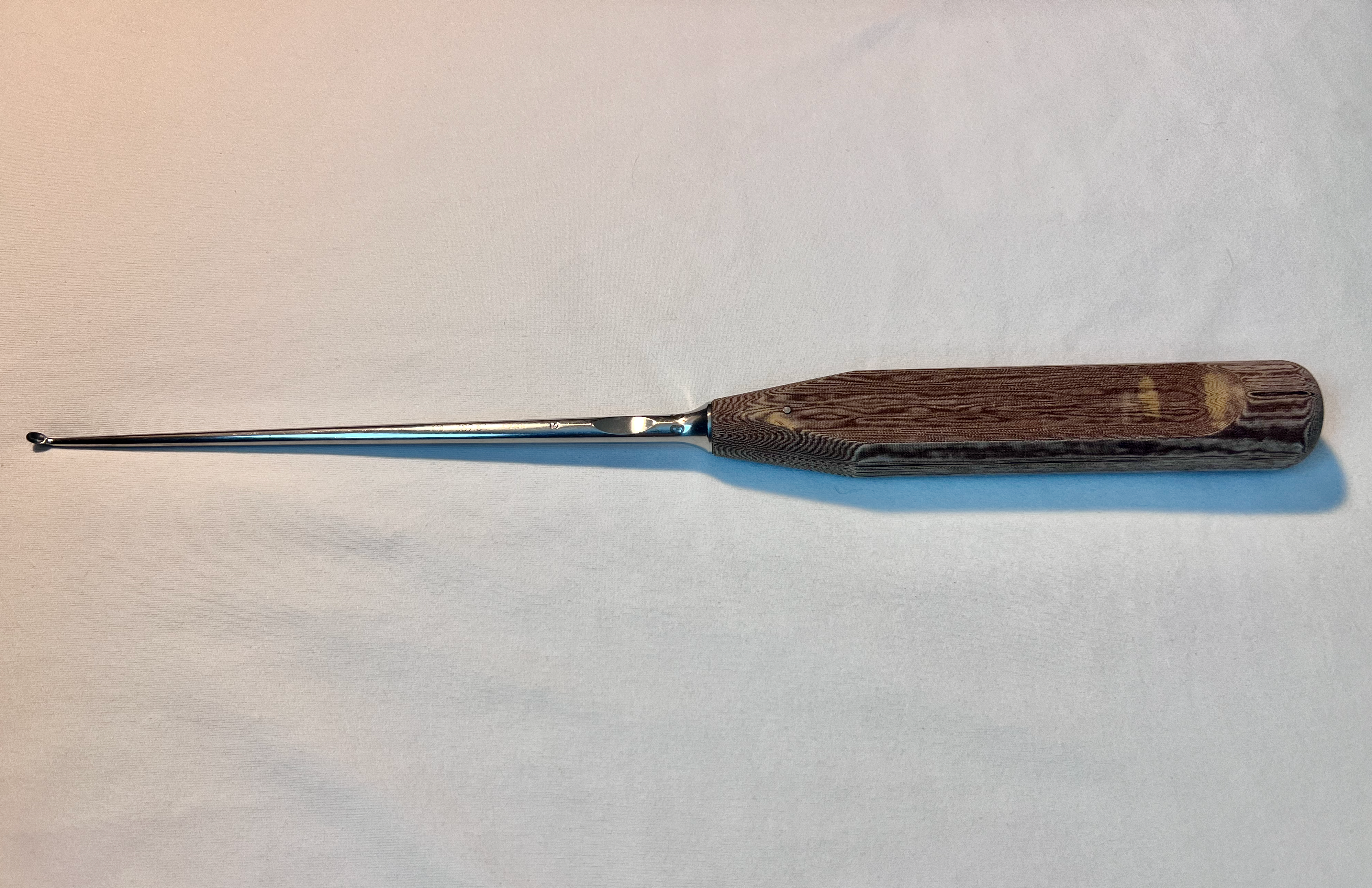 389.64 Size 3 Angled Oval-Head Bone Curette 3.5mm US2010