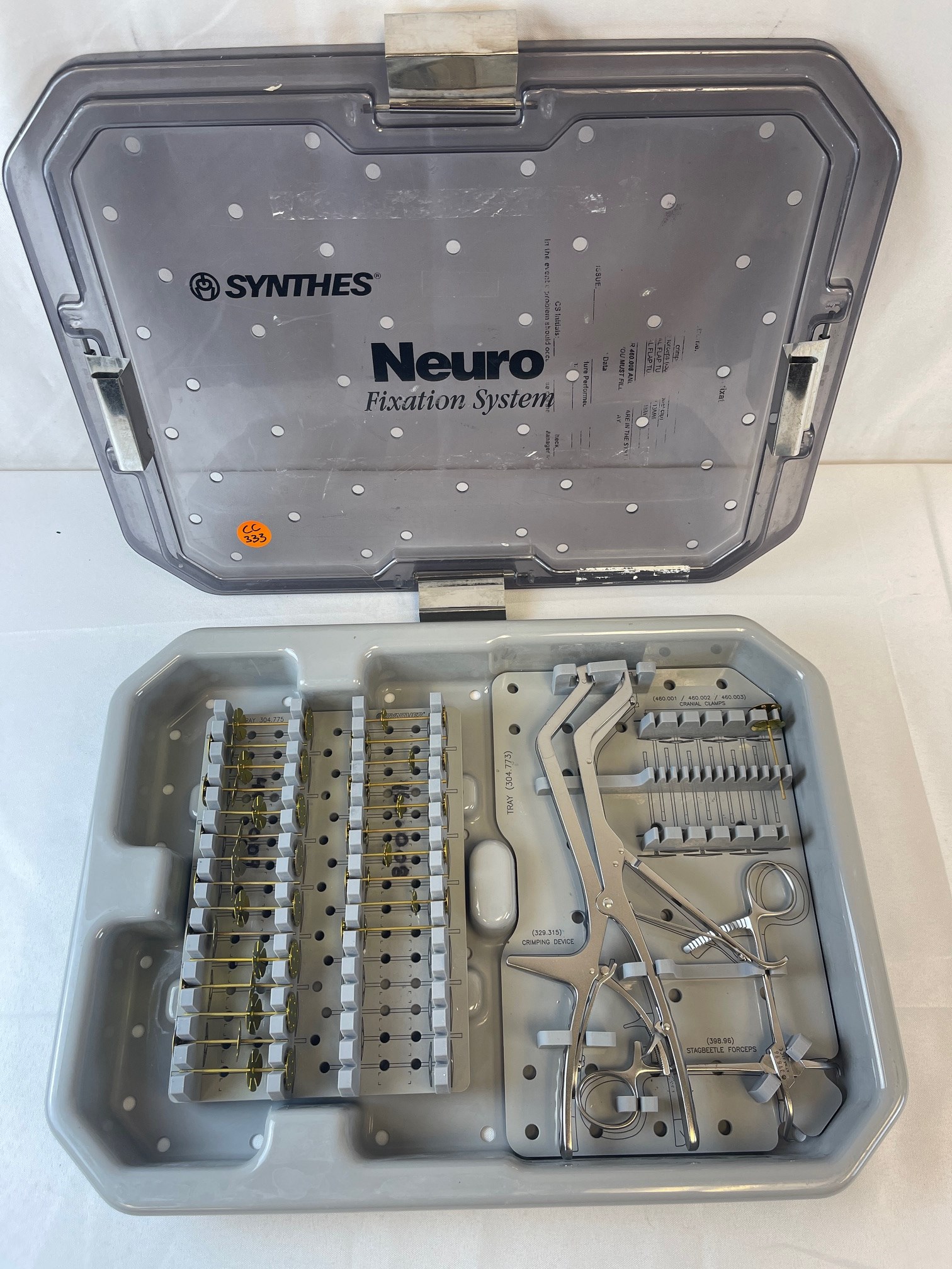 145.830 Titanium Cranial Flap Tube Clamp Set CCMED333