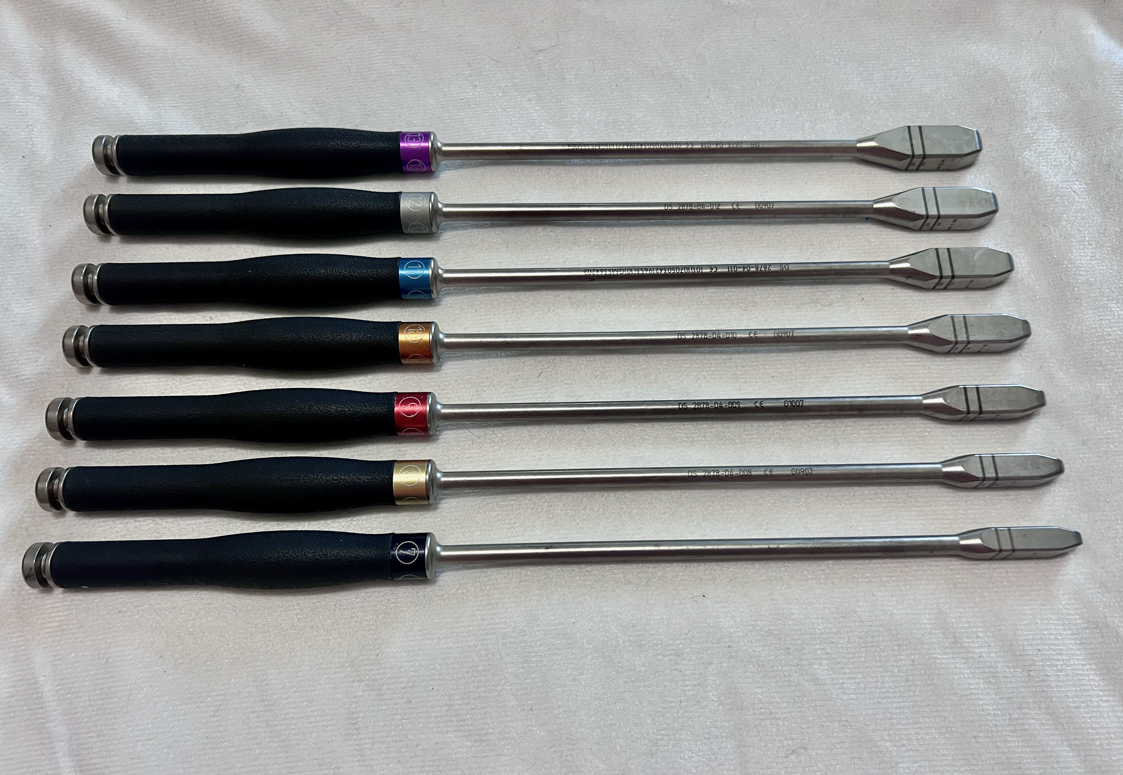 Set Of 7 Concord Bullet Trials 7mm-13mm US1713