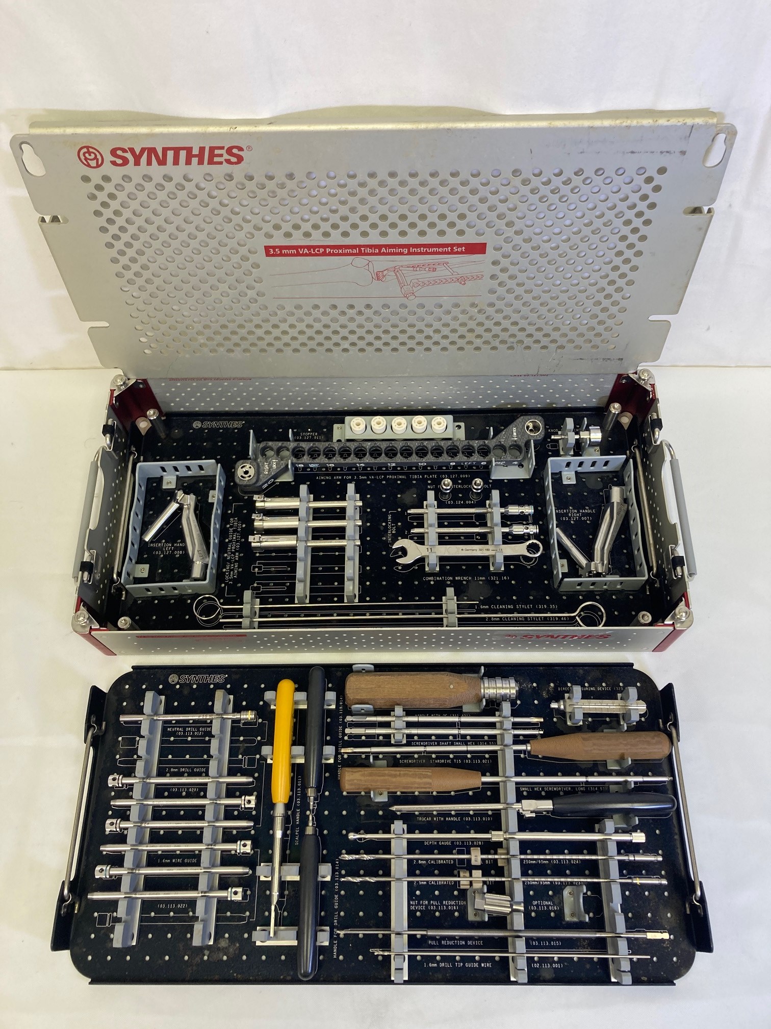 Synthes 01.127.004 3.5mm VA-LCP Proximal Tibia Plate Aiming Instrument Set CCMED109