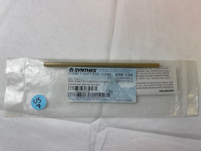 498.154 6mm TI Soft Rod 150mm US7