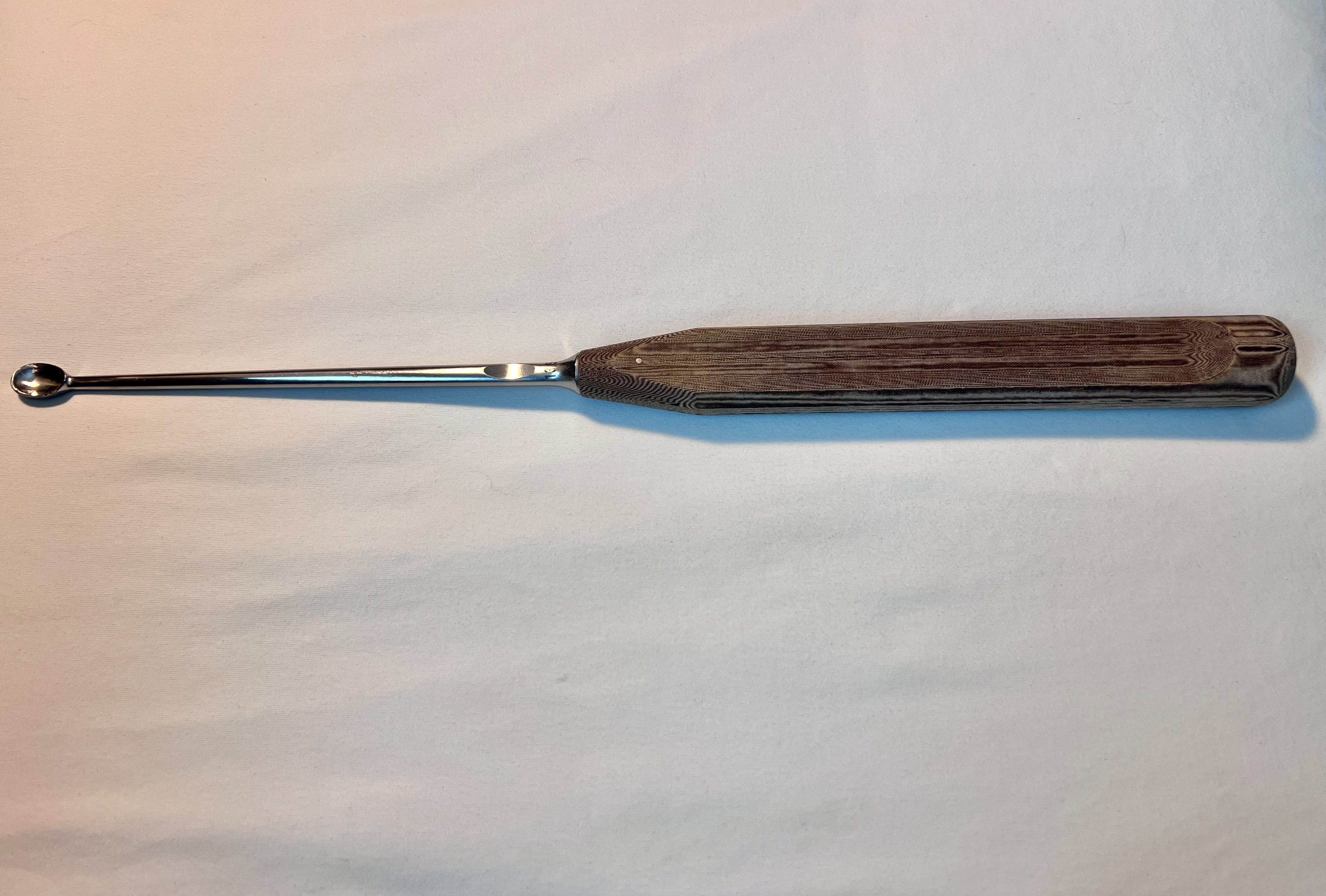 389.66 Straight Oval-Head Bone Curette 13.5mm US2008