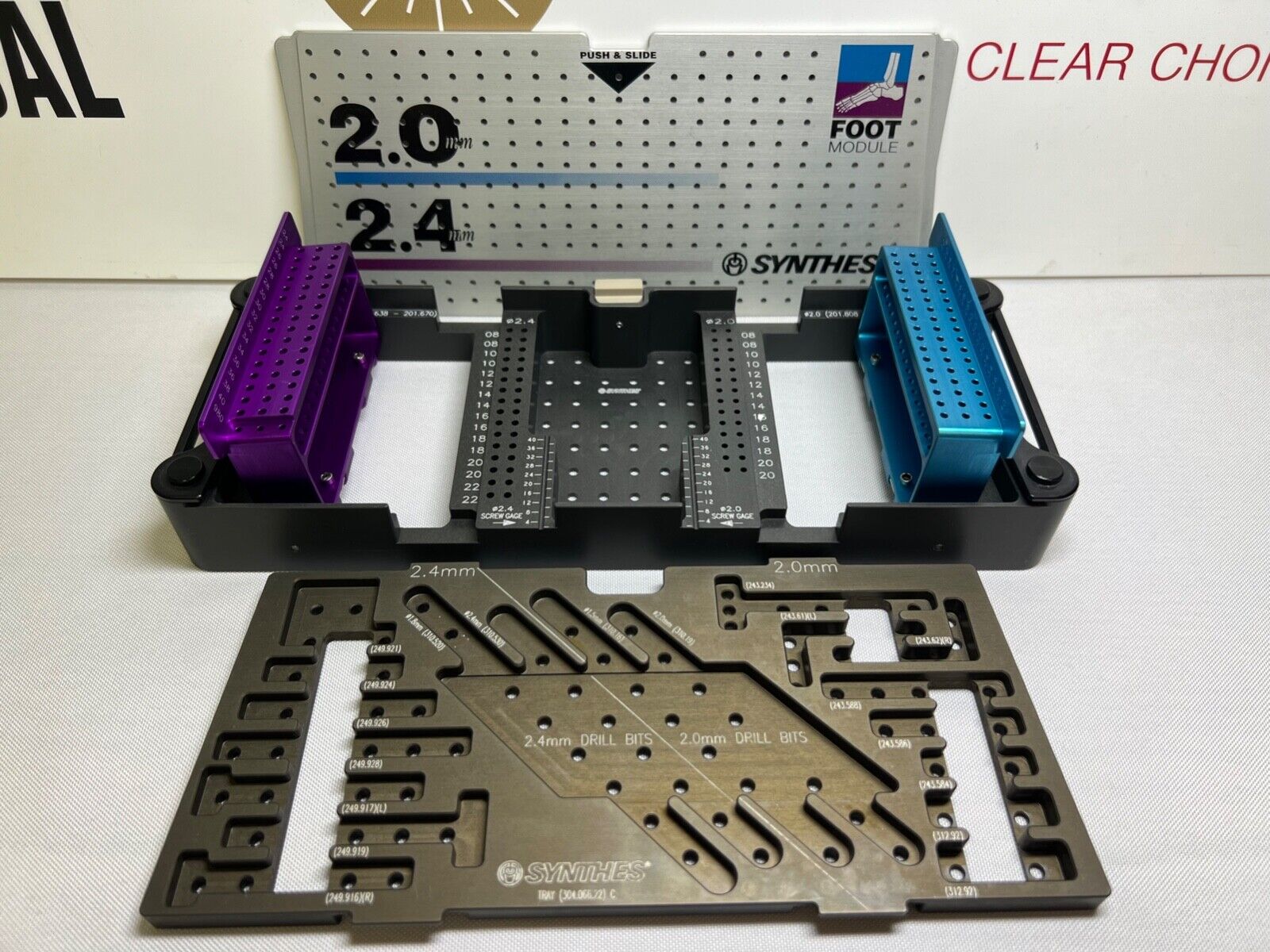 Synthes 2.0mm & 2.4mm Foot Module Case (EMPTY) CCMED421