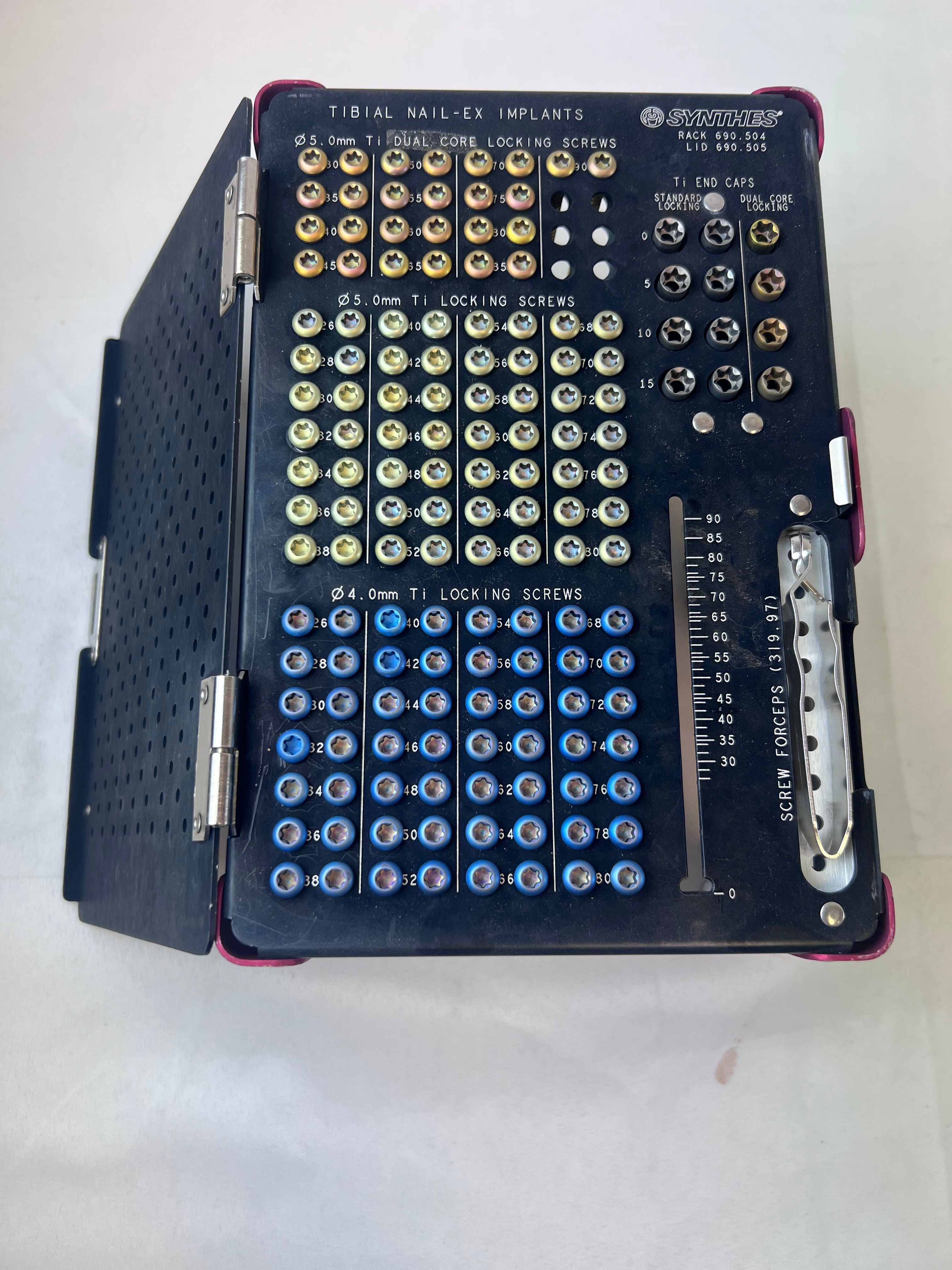 Tibial Nail-EX Implants Caddy CCMED728