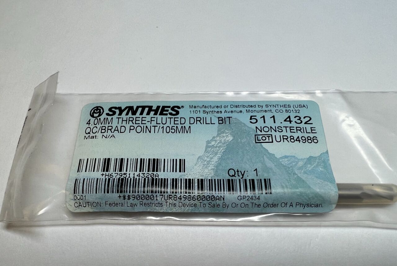 511.432 4.0mm 3-Flute Drill Bit w/ Brad Point US669