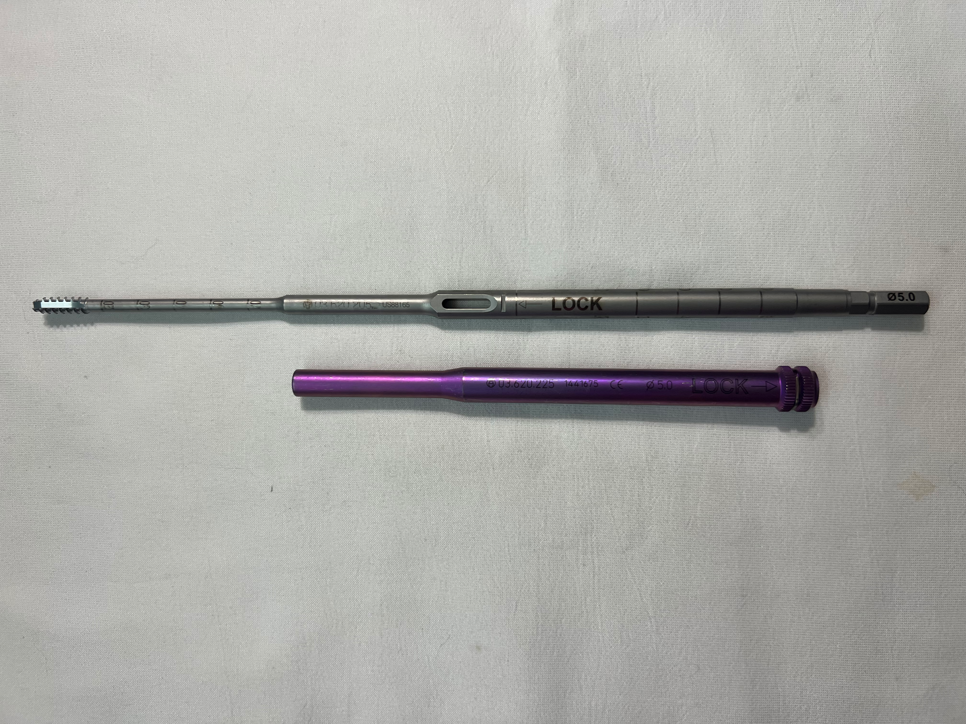 03.620.205 Cannulated Tap & 03.620.225 Protection Sleeve For 5mm Dual Core Screws US1458