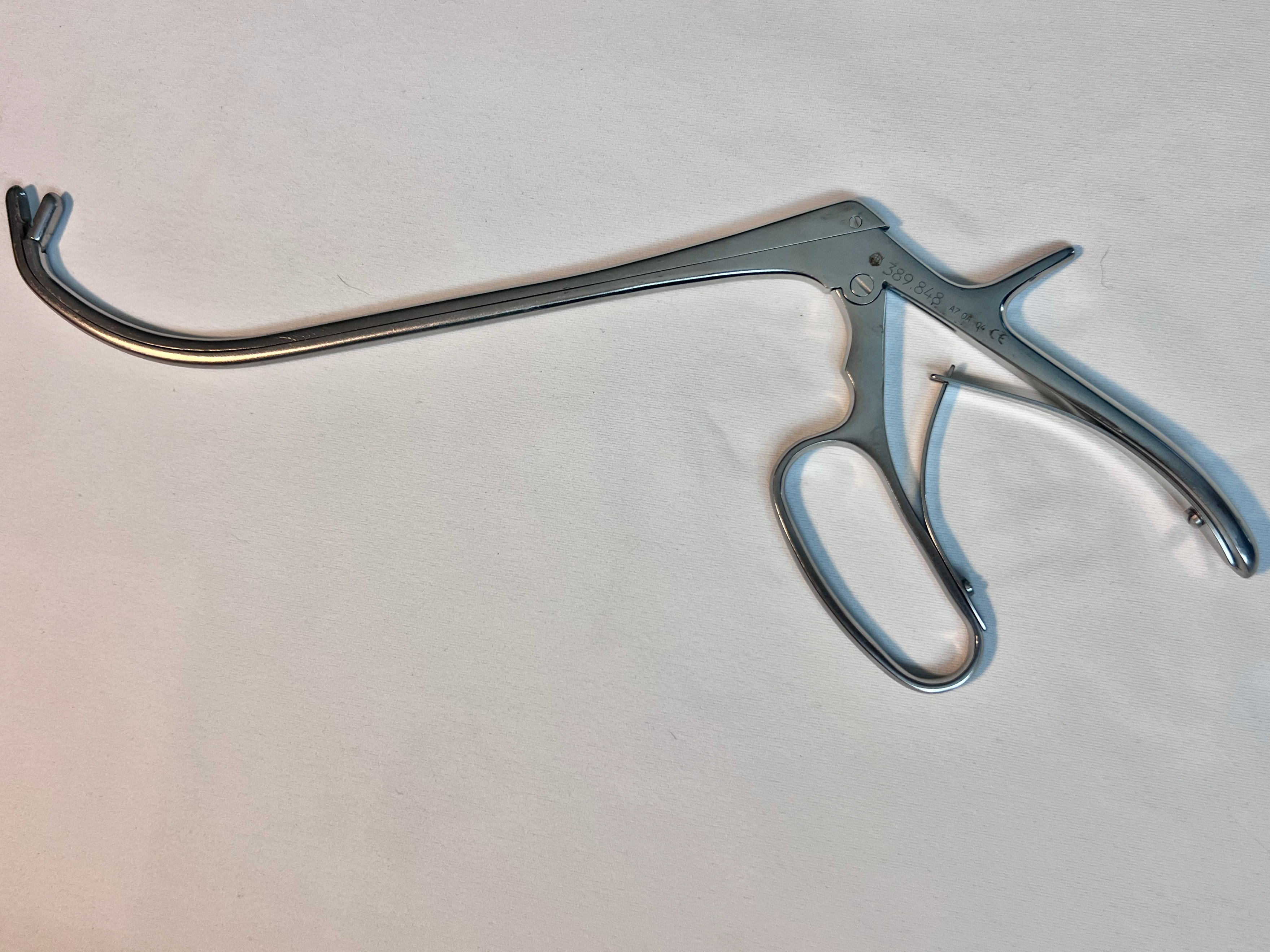 389.848 T-PLIF Curved Pituitary Rongeur 6mm Upward Opening Punch US2104