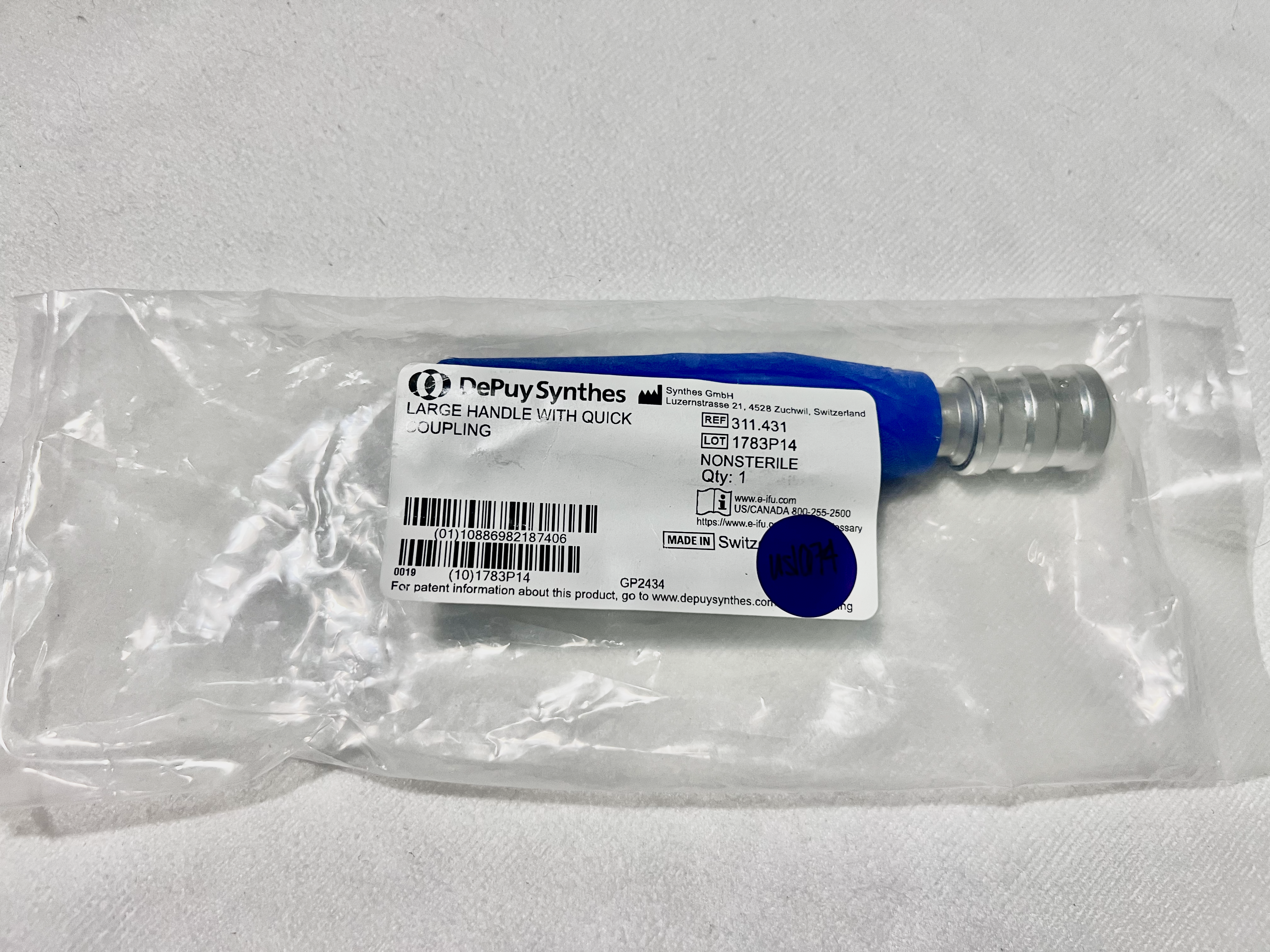 311.431 NEW Large Handle w/ Quick-Coupling US1674