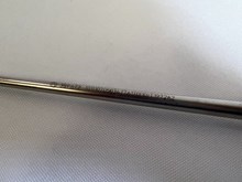 389.672 Oval Heal Bone Curette 7.5mm X 11.5" US535