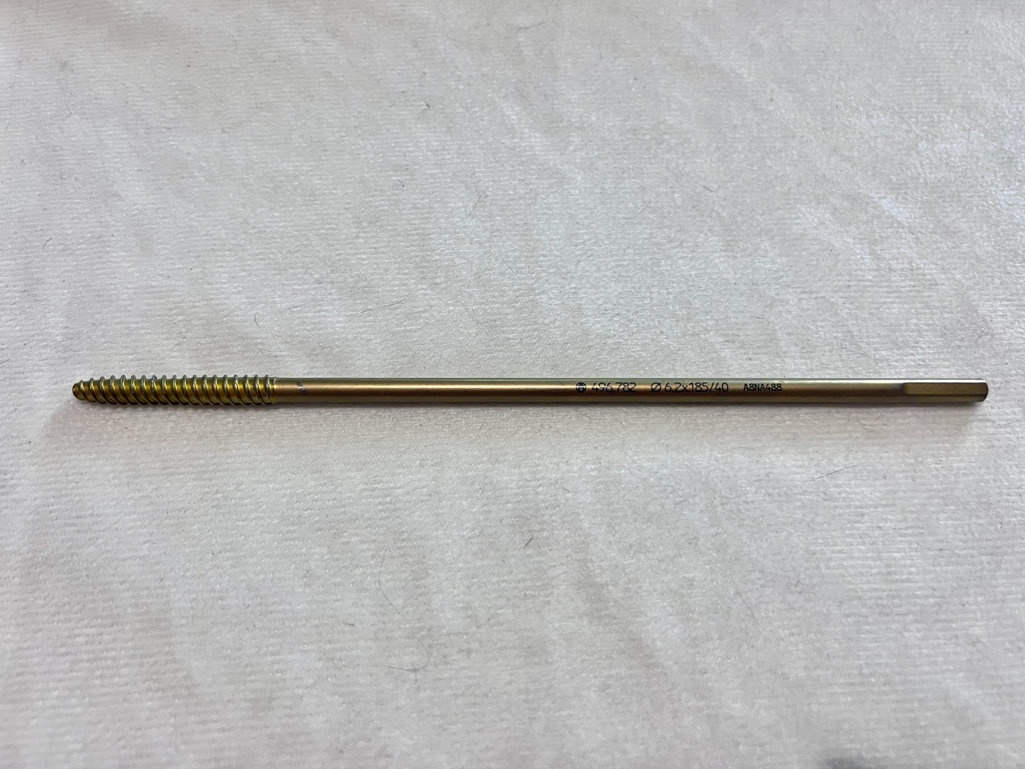 496.782 Spinal Bone Screw 6.2x185/40 US1714