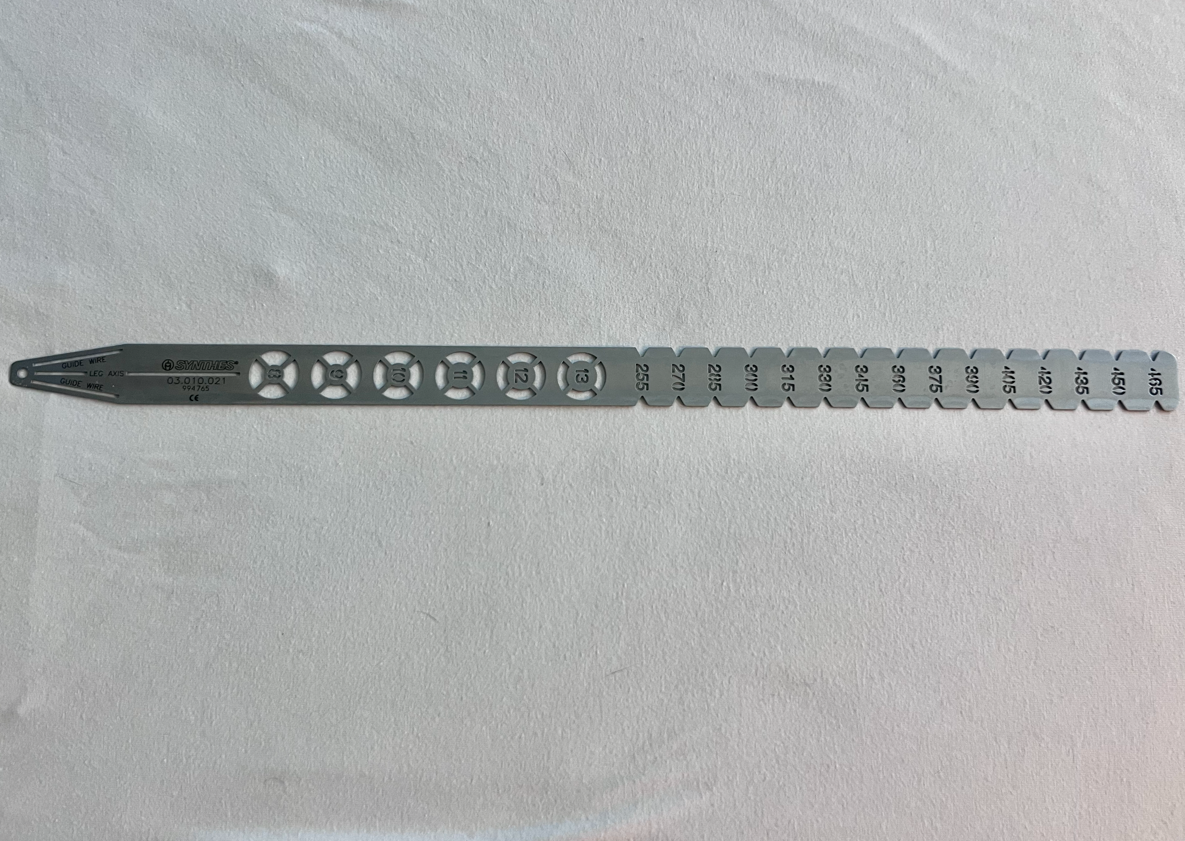 03.010.021 Radiographic Ruler For Tibial Nails US1950