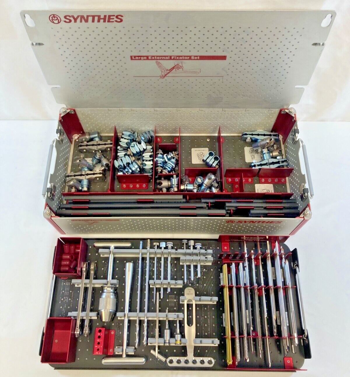 Synthes 115.720 Large External Fixator Set w/ Extras Orthopedic Trauma CCMED432